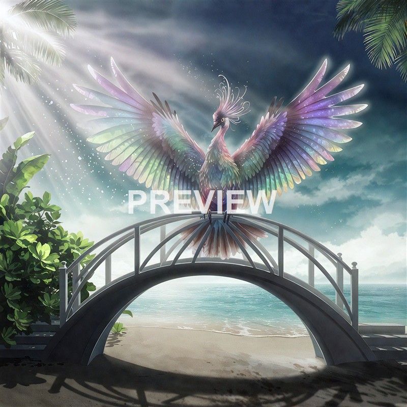 a-bridge-on-the-beach-on-which-a-large-rare-bird-sits (3)_00002__result